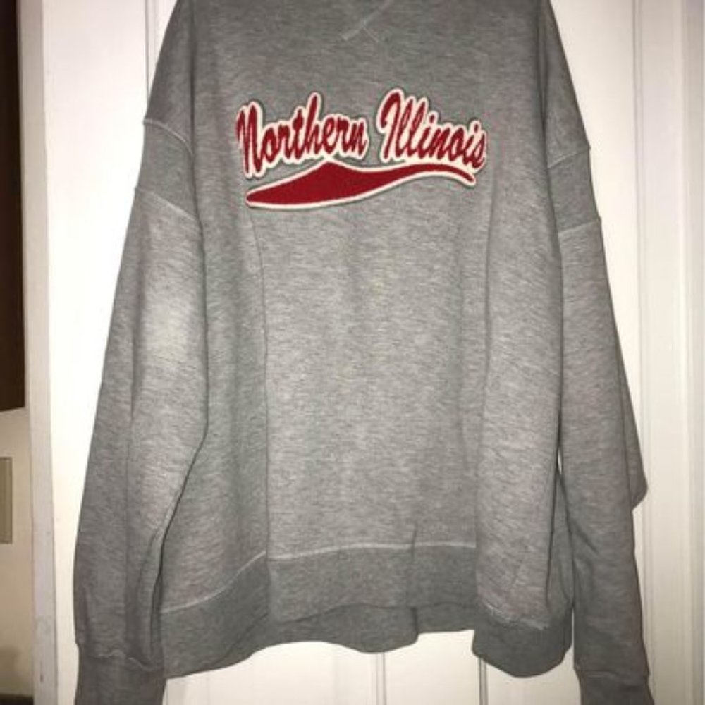 Grey Pullover, Northern Illinois Sweatshirt